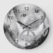 Pas Uw zwarte witte foto aan Grote Klok (Voorkant)