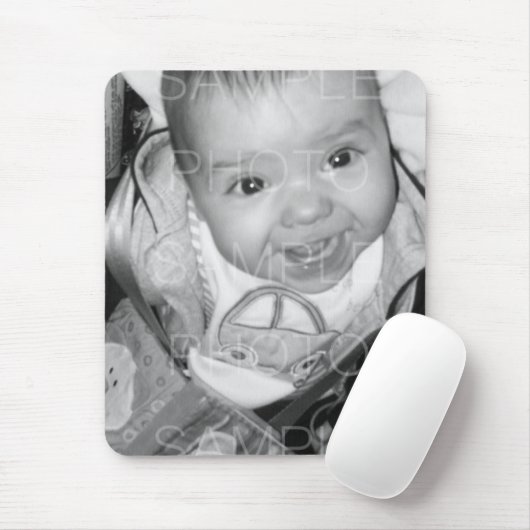 Pas Uw zwarte witte foto aan Muismat (Met muis)