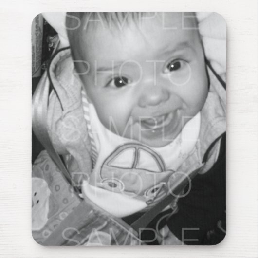 Pas Uw zwarte witte foto aan Muismat (Voorkant)