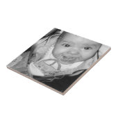 Pas Uw zwarte witte foto aan Tegeltje (Zijkant)