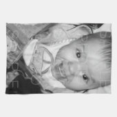 Pas Uw zwarte witte foto aan Theedoek (Horizontaal)