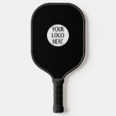 Pas uw zwarte witte logo aan pickleball paddle (Voorkant)