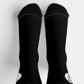 Pas uw zwarte witte logo aan sokken (Top)