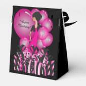 Pas verjaardagsfeestdoos gunsten aan bedankdoosjes (Achterkant)