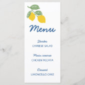 Pas Verloving Amalfi Coast Citroen Bruidsdiner Menu (Voorkant)