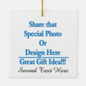 Pas Verschillend Afbeelding aan zowel de zwart-wit Keramisch Ornament (Achterkant)