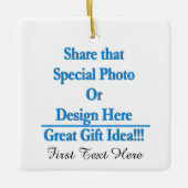 Pas Verschillend Afbeelding aan zowel de zwart-wit Keramisch Ornament (Voorkant)