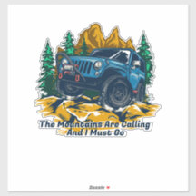 Pas vierwielaandrijving aan de bergen die roepen