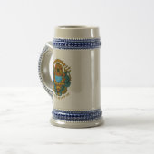 Pas Vintage Diepzee Duiker Poseidon aan  Bierpul (Voorkant links)