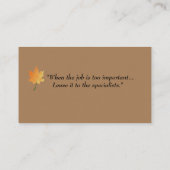 Pas Visitekaartje met twee kanten met Logo aan (Achterkant)