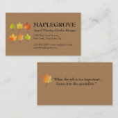 Pas Visitekaartje met twee kanten met Logo aan (Voorkant / Achterkant)