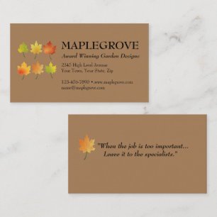 Pas Visitekaartje met twee kanten met Logo aan