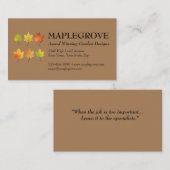 Pas Visitekaartje met twee kanten met Logo aan (Voorkant / Achterkant)