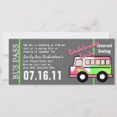 Pas voor bachelorettefeestbus kaart (Voorkant)