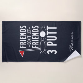 Pas Vrienden niet aan met Beste vrienden 3 putt Strandlaken