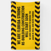 Pas We Are Florida Strong Bouw aan Spandoek (Verticaal)