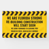 Pas We Are Florida Strong Bouw aan Spandoek (Horizontaal)