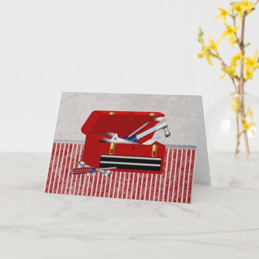 Pa's werkset kaart (Gele Bloem)