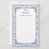 Pas White Silver Kerstmis aan Briefpapier (Voorkant)