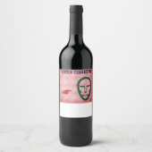 Pas wijnflessen aan. wijn etiket (Voorkant)