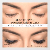 Pas wimper extensies Perm Make Up MedSalon Raamsticker (Vel)