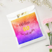 Pas Wrasnaam en leeftijd Roze Paarse Geel aan Bedankzakje (Gezegeld)