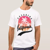 Pasadada California Retro Sunset Mannen T-Shirt (Voorkant)