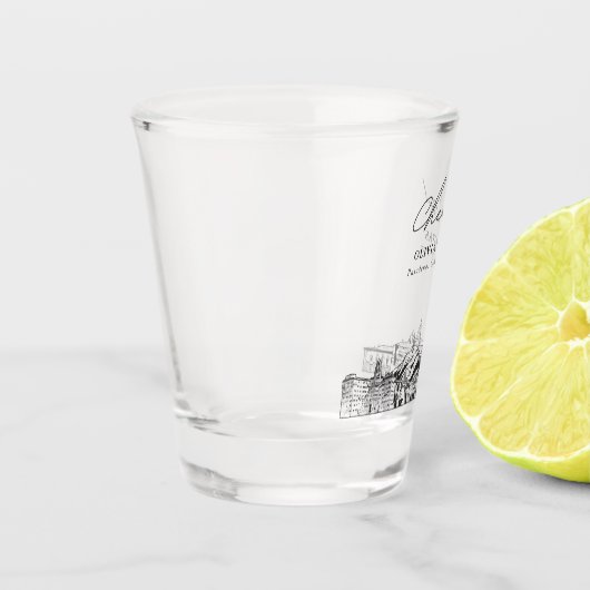 Pasadena bruiloft gunst Proost Schot Glas (Links)