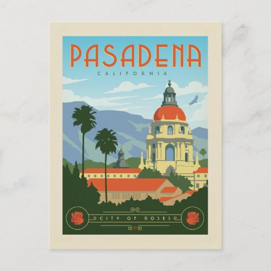 Pasadena, CA Briefkaart (Voorkant)