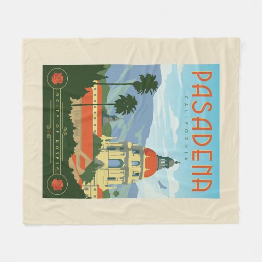 Pasadena, CA Fleece Deken (Voorkant (Horizontaal))