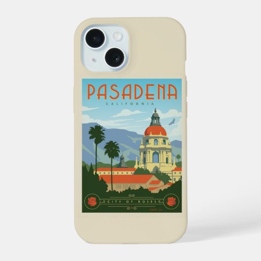 Pasadena, CA iPhone 15 Case (Achterkant)