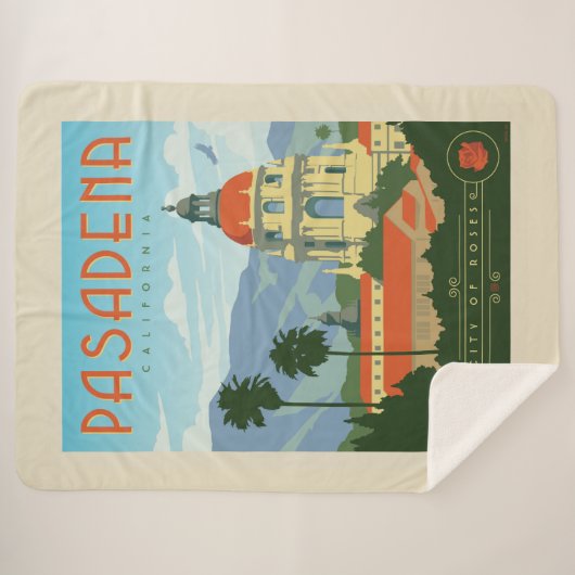Pasadena, CA Sherpa Deken (Voorkant (horizontaal))