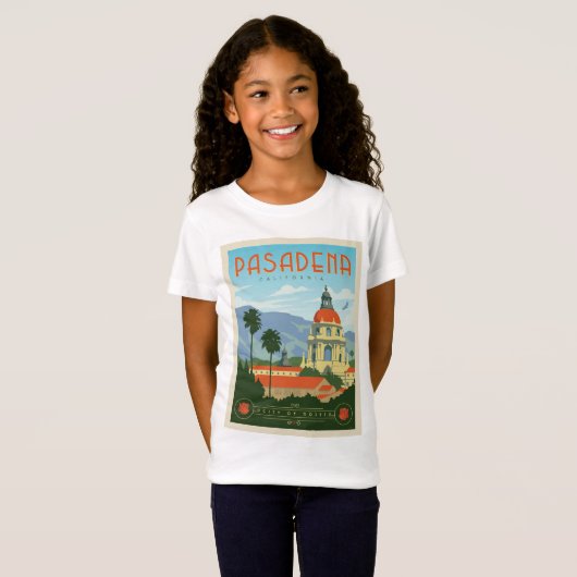 Pasadena, CA T-shirt (Voorkant volledig)