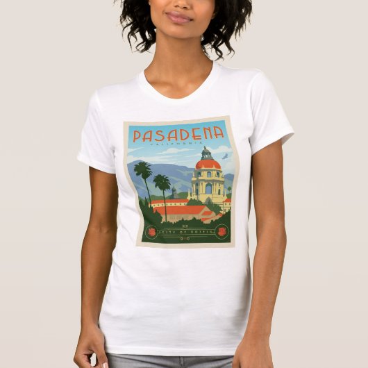 Pasadena, CA T-shirt (Voorkant)