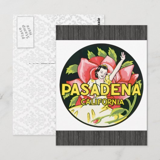 Pasadena California,  Briefkaart (Voorkant / Achterkant)