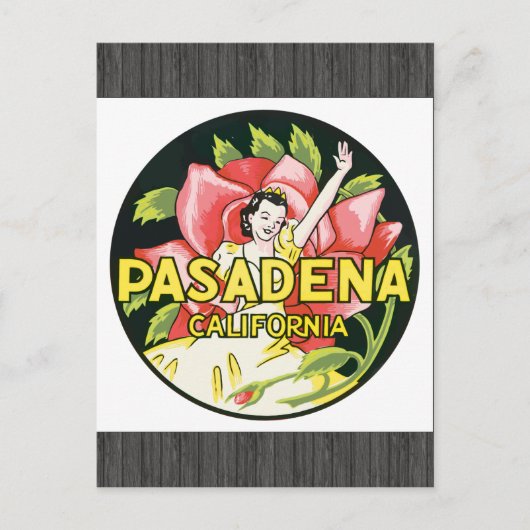 Pasadena California, Briefkaart (Voorkant)