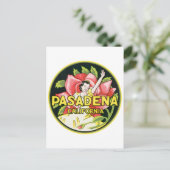 Pasadena California  Luggage Label Briefkaart (Staand voorkant)