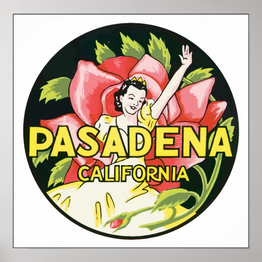 Pasadena California,  Poster (Voorkant)