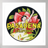 Pasadena California Poster (Voorkant)