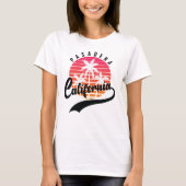 Pasadena, California Retro Sunset Women's T-Shirt (Voorkant)