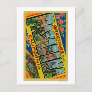 Pasadena, Californië - Grote Letter-scènes Briefkaart