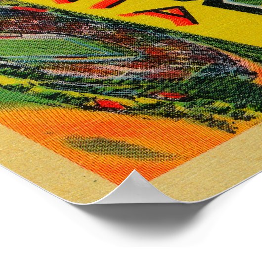 Pasadena, Californië - Grote Letter-scènes Poster (Hoek)