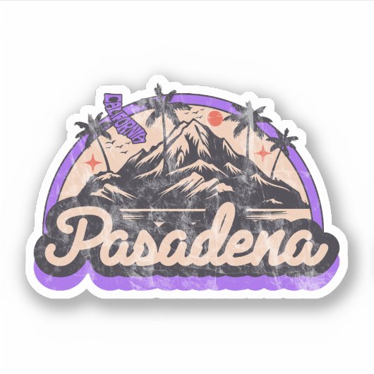 Pasadena, Californië Sticker (Voorkant)
