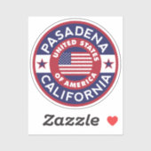 PASADENA, Californië Sticker (Vel)