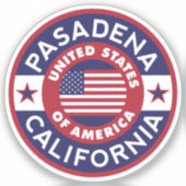 PASADENA, Californië Sticker (Voorkant)