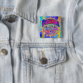 Pasadena Cosmic Unity Knop Vierkante Button 5,1 Cm (In situ)