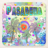 Pasadena Deep Dream Onderzetter (Voorkant)