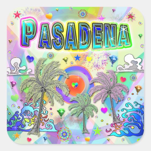 Pasadena Deep Dream Sticker (Voorkant)