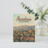 Pasadena Los Angeles California Mountains Kaart (Staand voorkant)
