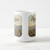 Pasadena Los Angeles California Mountains Vintage Koffiemok (Center)